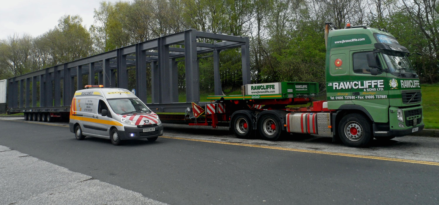 Wide Loads Escort Van with Steelwork